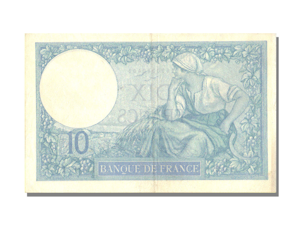 France, 10 Francs, Minerve, 1936, 1936-12-17, AU(50-53), Fayette:6.17, KM:73e
