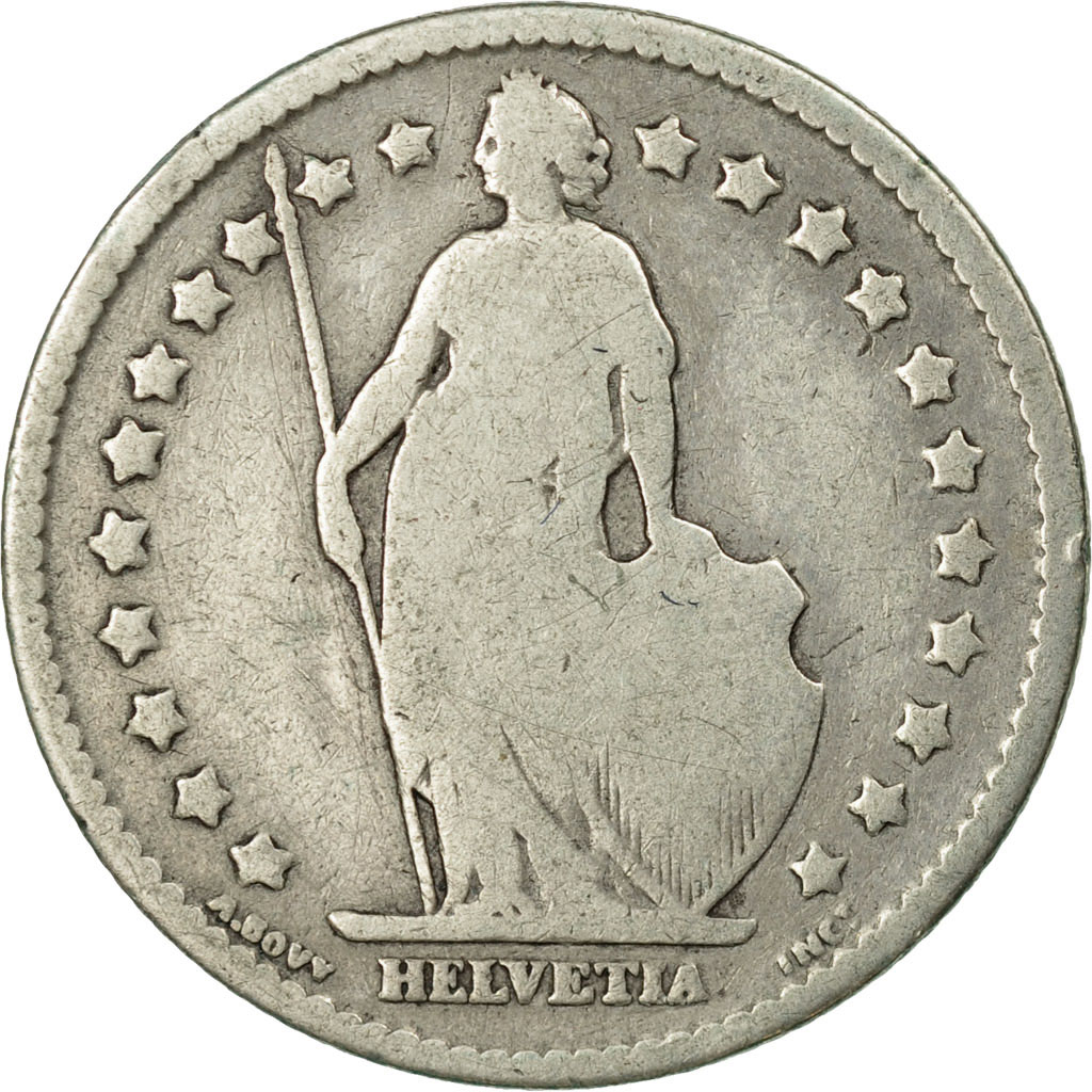 Coin, Switzerland, Franc, 1880, Bern, , Silver, KM:24