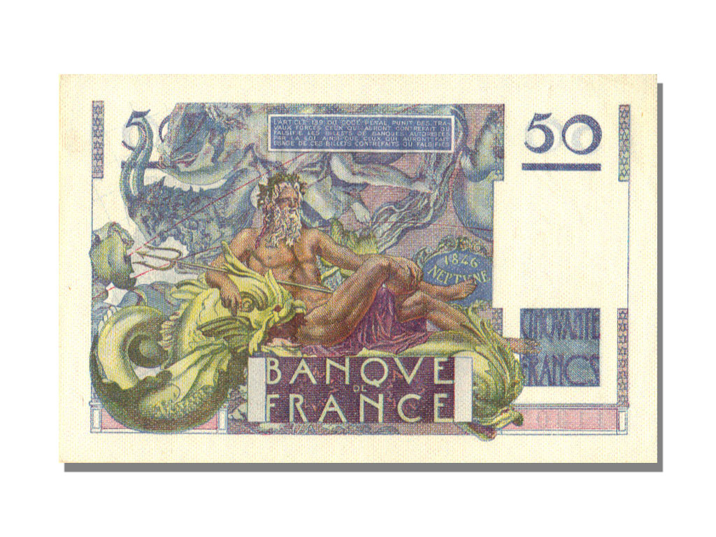 Banknote, France, 50 Francs, 50 F 1946-1951 ''Le Verrier'', 1946, 1946-03-28