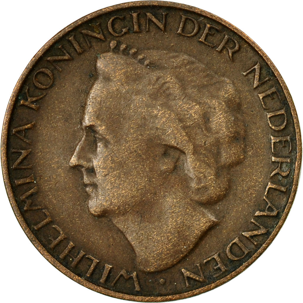 Moneda, Países Bajos, Wilhelmina I, Cent, 1948, MBC, Bronce, KM:175