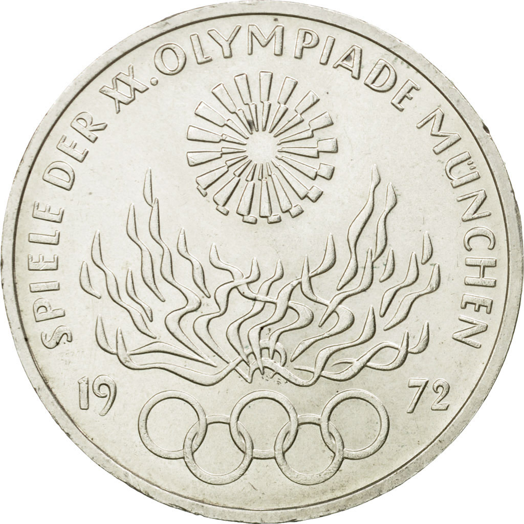 Coin, GERMANY - FEDERAL REPUBLIC, 10 Mark, 1972, Stuttgart, , Silver