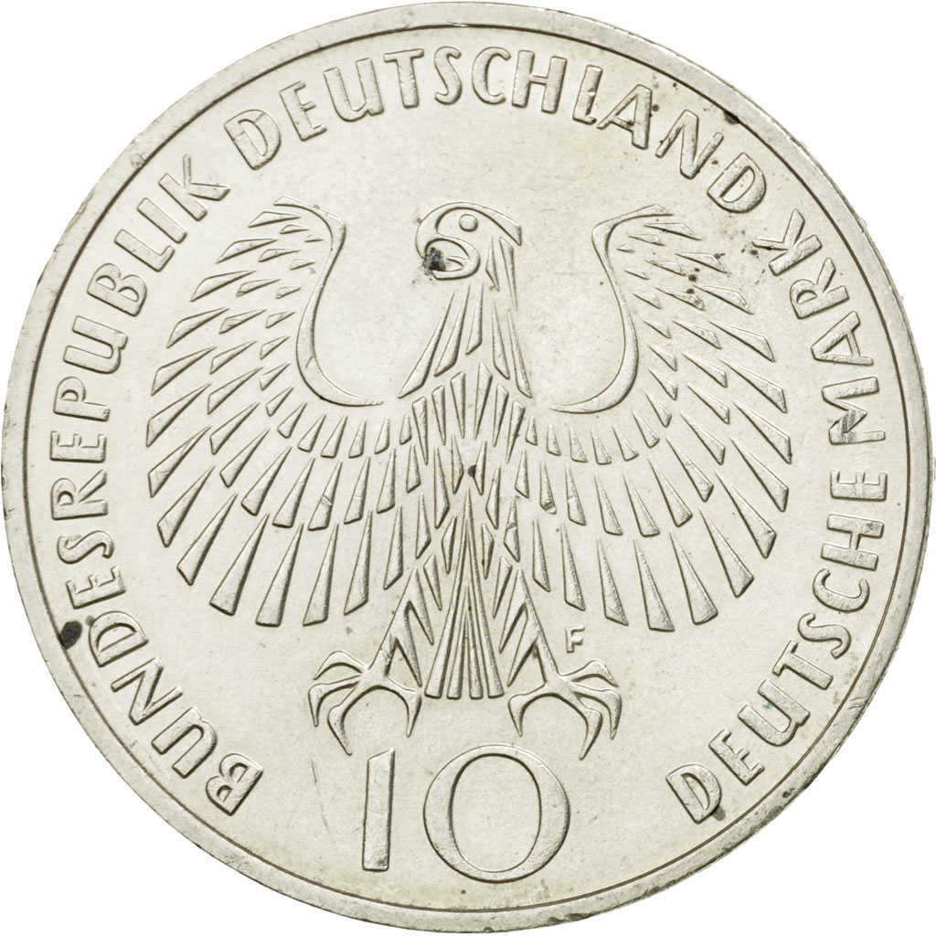 Coin, GERMANY - FEDERAL REPUBLIC, 10 Mark, 1972, Stuttgart, , Silver