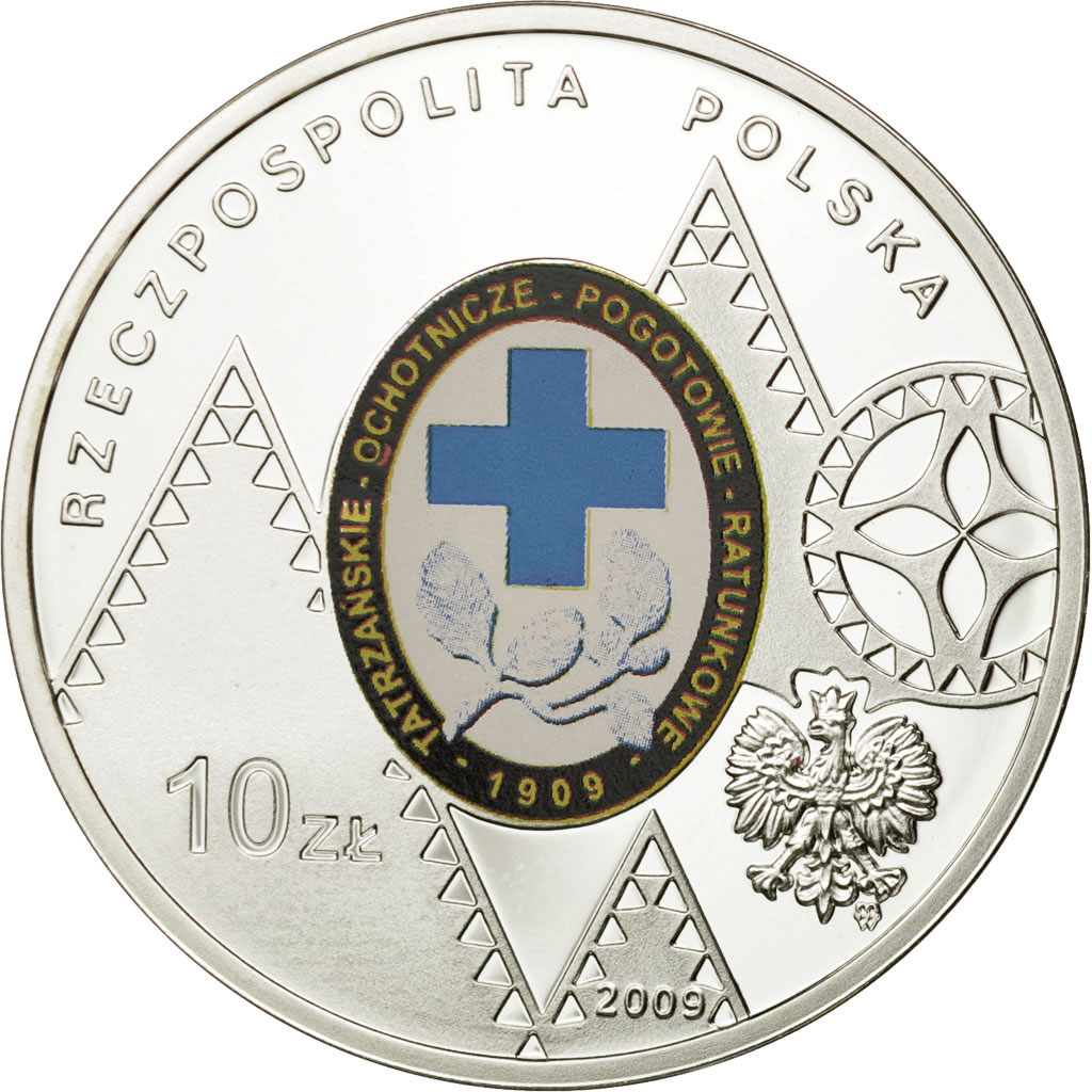 Coin, Poland, 10 Zlotych, 2009, Warsaw, , Silver, KM:698