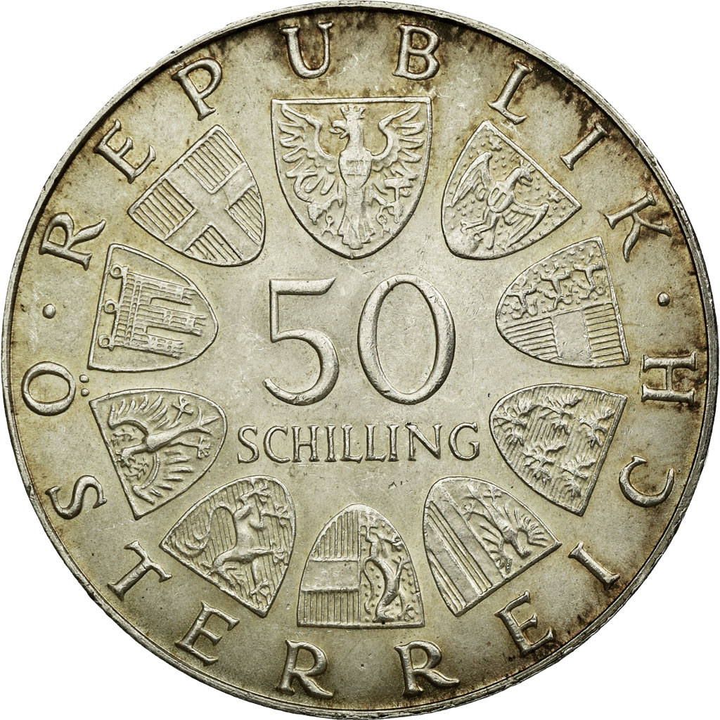 Coin, Austria, 50 Schilling, 1972, , Silver, KM:2913