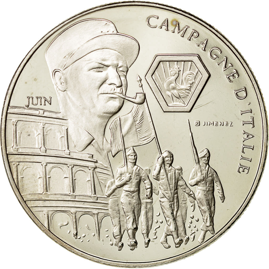 France, Medal, 1939-1945, Campagne d'Italie, Politics, Society, War, Jimenez