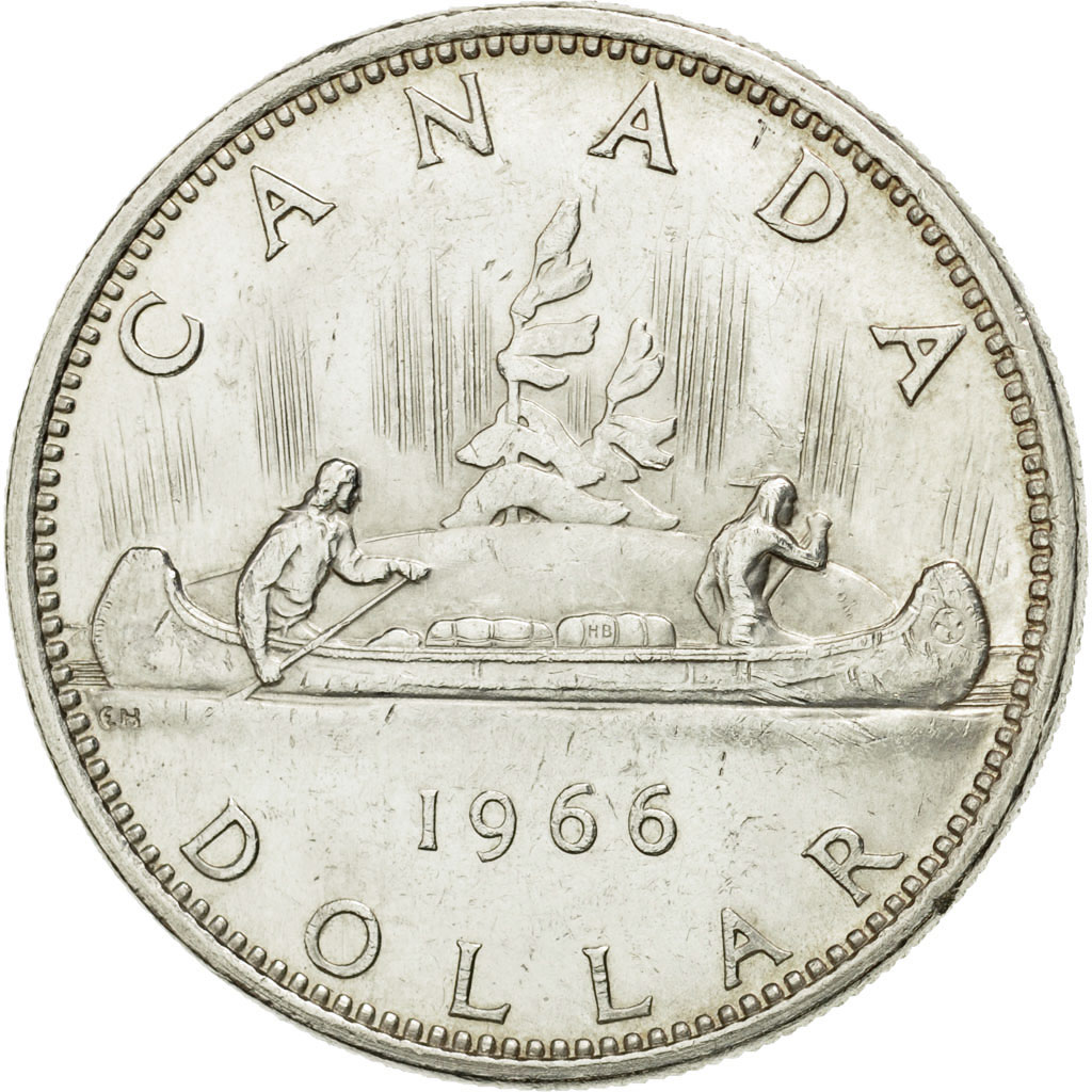 Coin, Canada, Elizabeth II, Dollar, 1966, Royal Canadian Mint, Ottawa