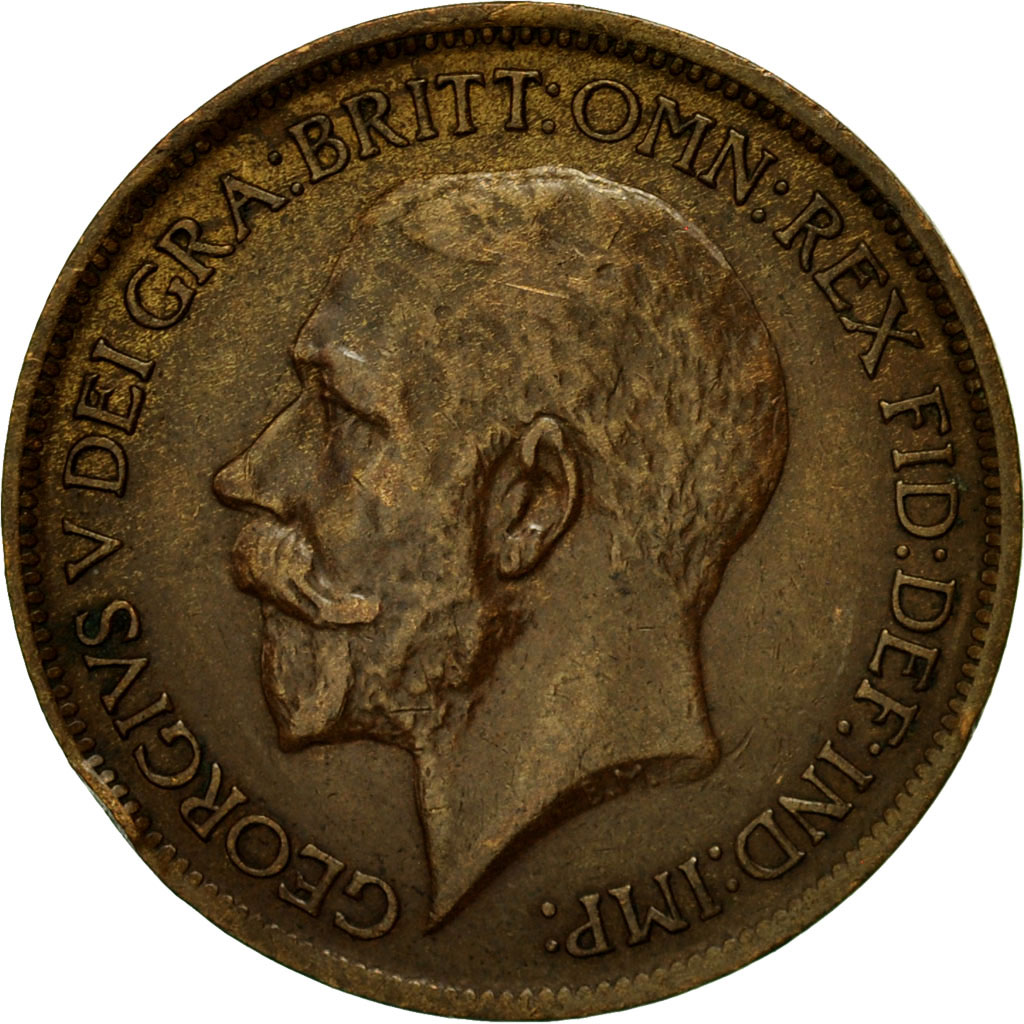Coin, Great Britain, George V, 1/2 Penny, 1917, , Bronze, KM:809