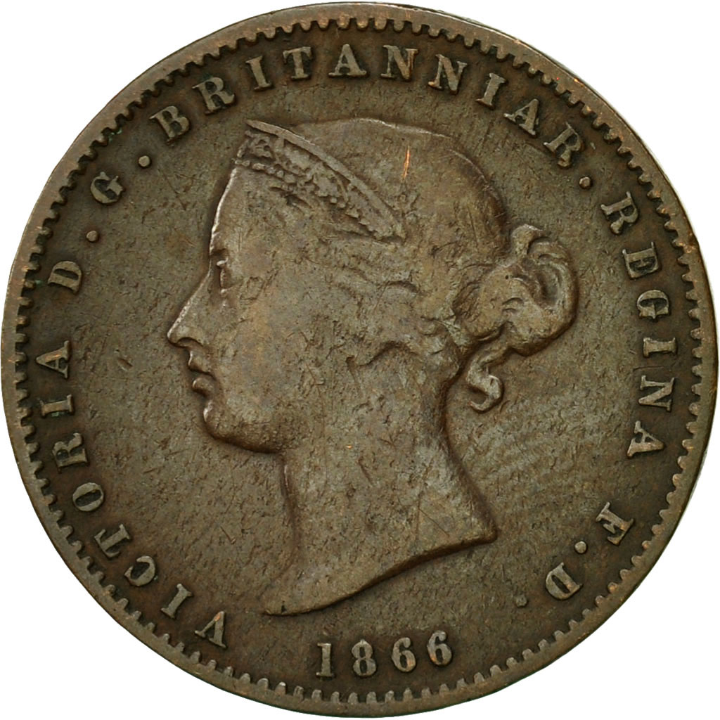 Coin, Jersey, Victoria, 1/26 Shilling, 1866, , Bronze, KM:4
