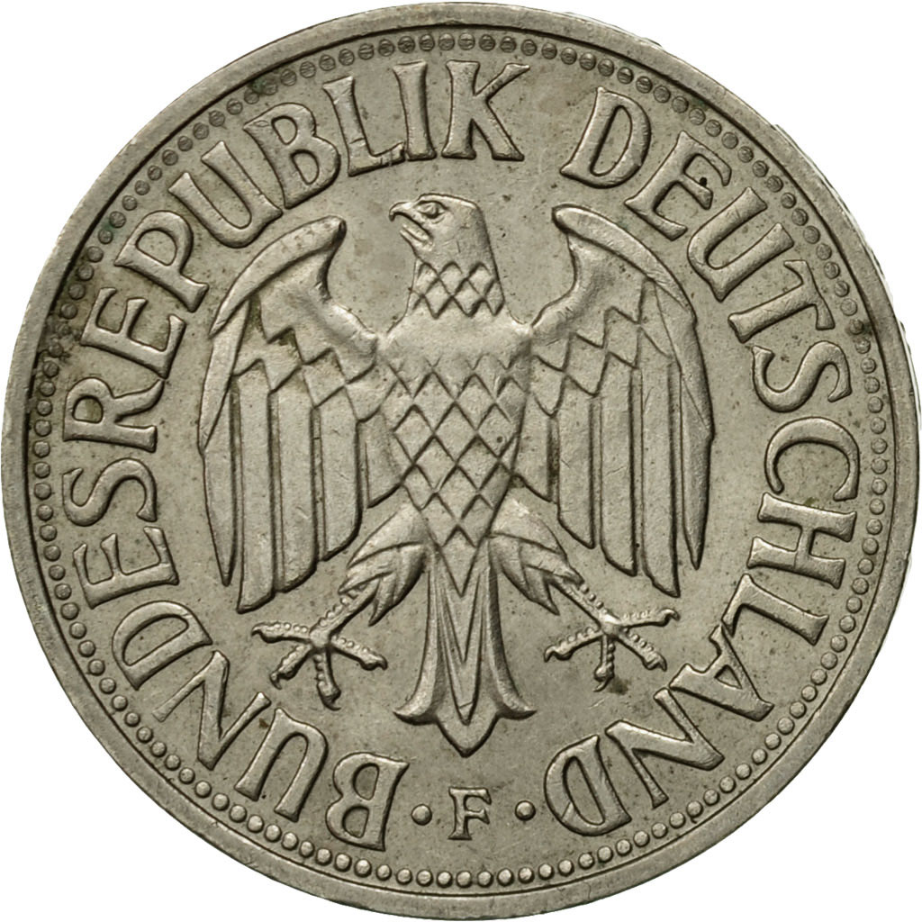 Coin, GERMANY - FEDERAL REPUBLIC, Mark, 1958, Stuttgart, 