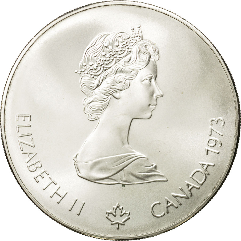 Coin, Canada, Elizabeth II, 5 Dollars, 1973, Royal Canadian Mint, Ottawa