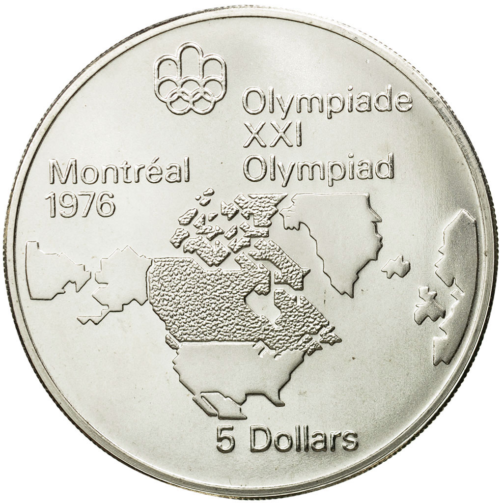 Coin, Canada, Elizabeth II, 5 Dollars, 1973, Royal Canadian Mint, Ottawa