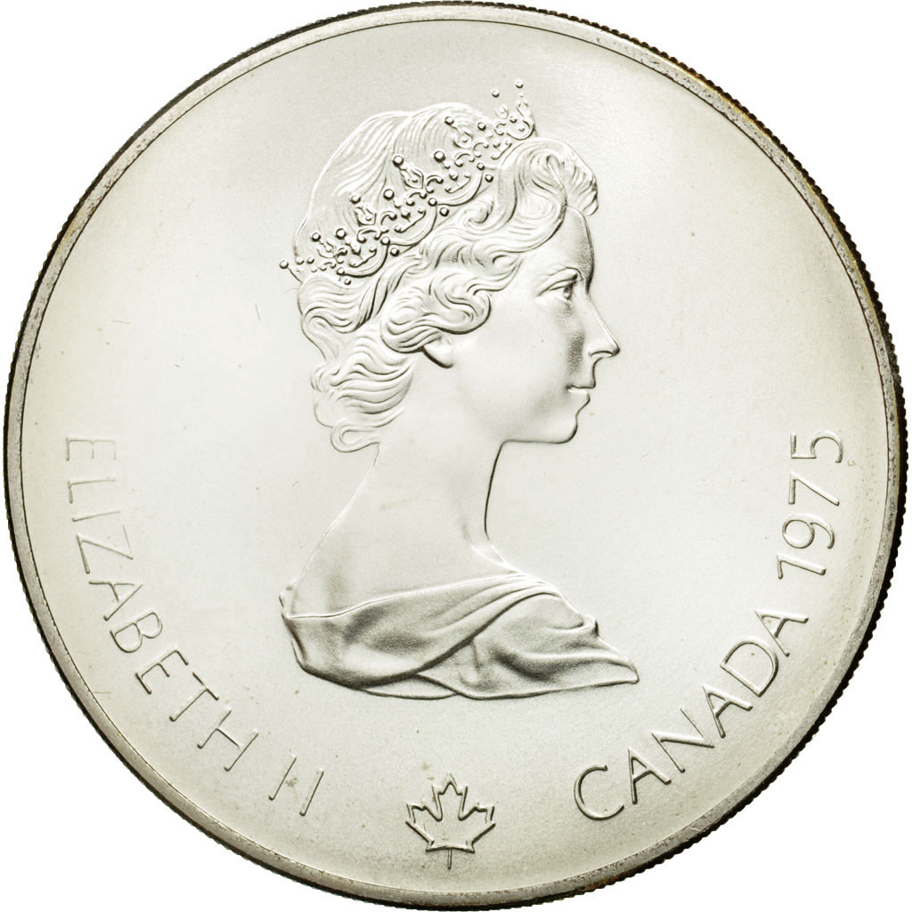 Coin, Canada, Elizabeth II, 5 Dollars, 1975, Royal Canadian Mint, Ottawa