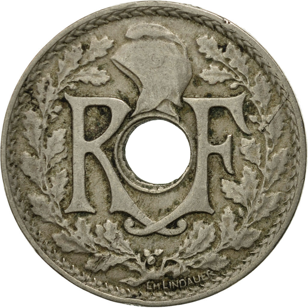 Moneda, Francia, Lindauer, 25 Centimes, 1918, BC+, Cobre - níquel, KM:867a