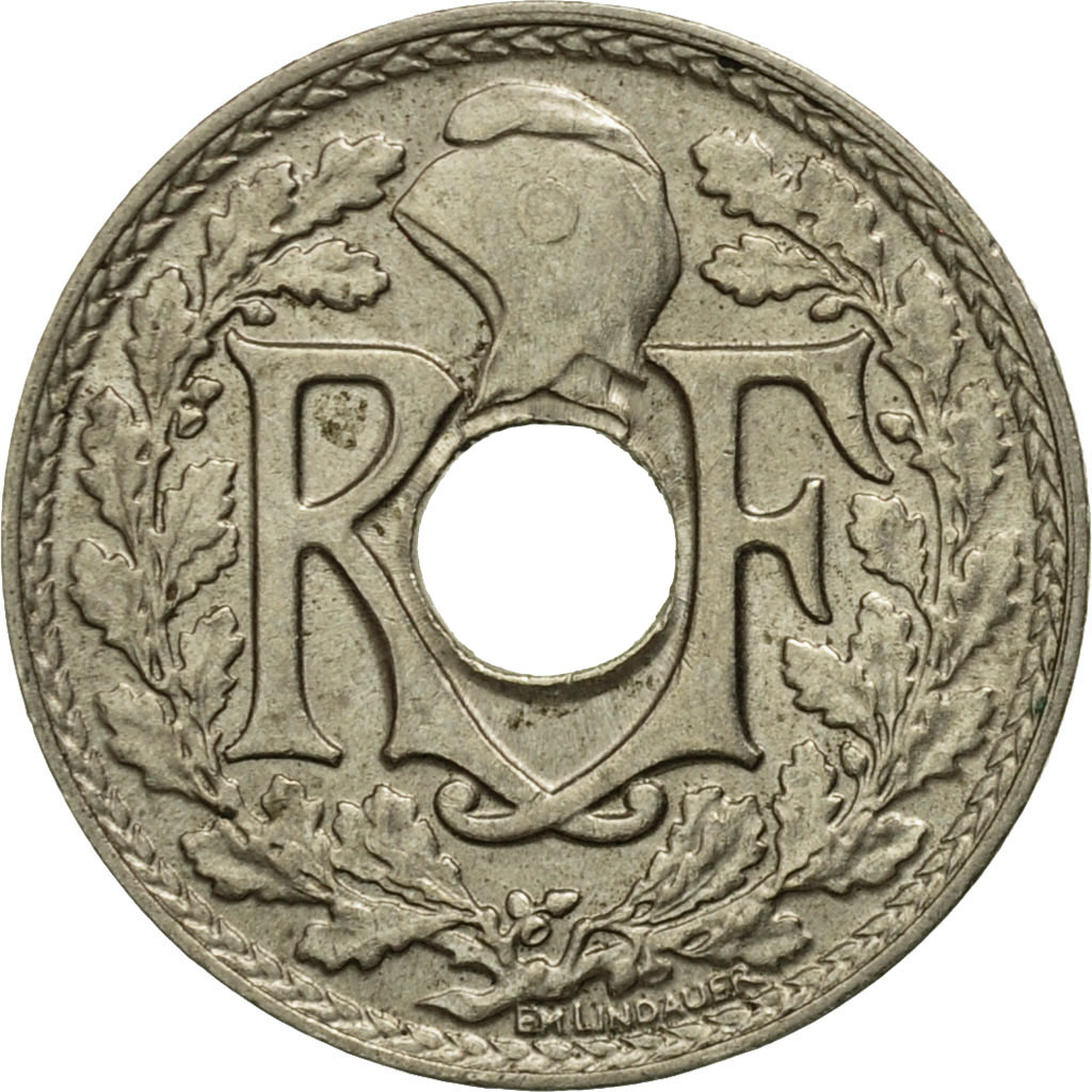 Moneda, Francia, Lindauer, 5 Centimes, 1939, Paris, MBC, Níquel - bronce