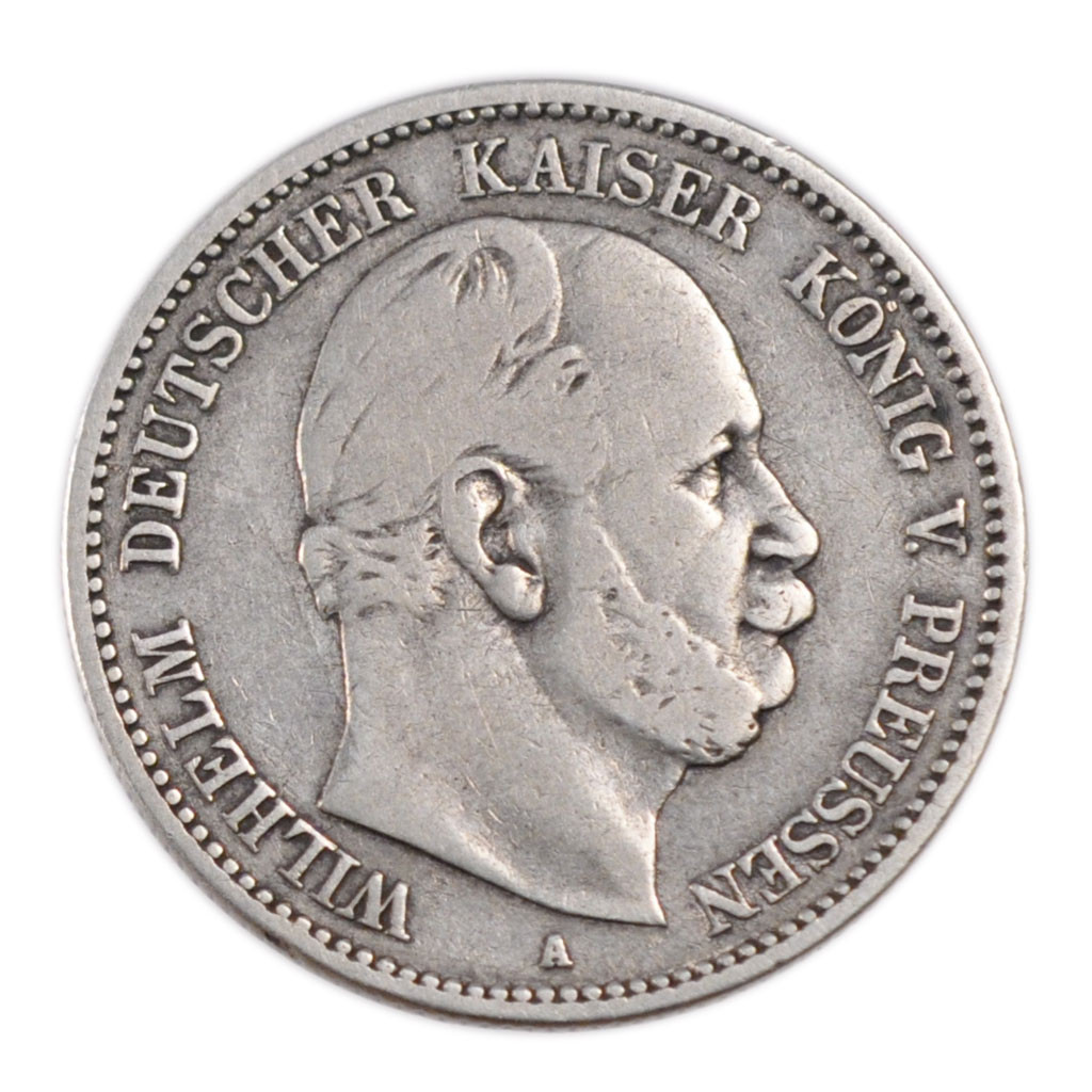 Coin, German States, PRUSSIA, Wilhelm I, 2 Mark, 1877, Berlin, 