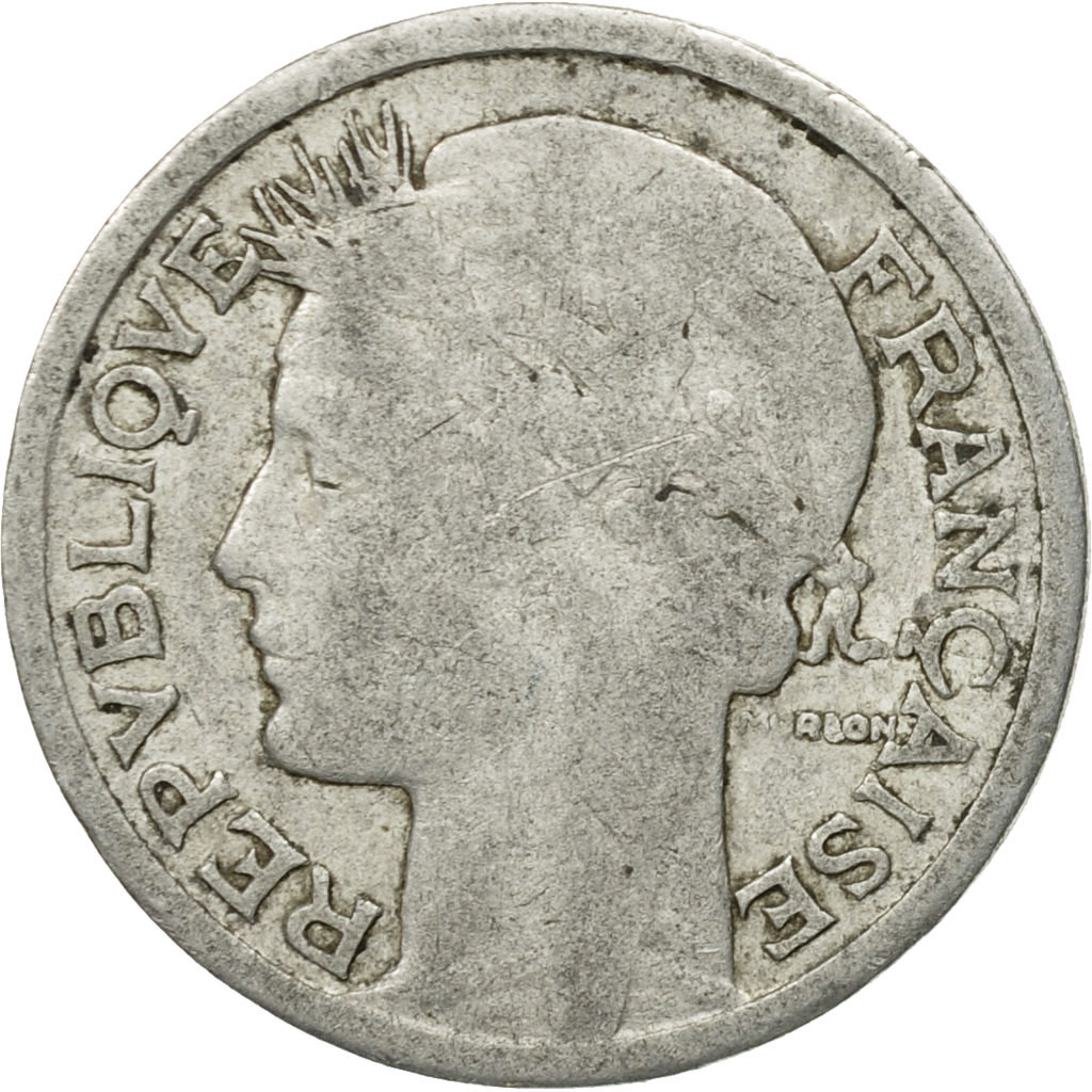 Moneda, Francia, Morlon, Franc, 1941, Paris, BC+, Aluminio, KM:885a.1