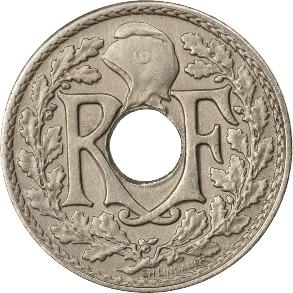 Moneda, Francia, Lindauer, 5 Centimes, 1938, Paris, MBC, Cobre - níquel