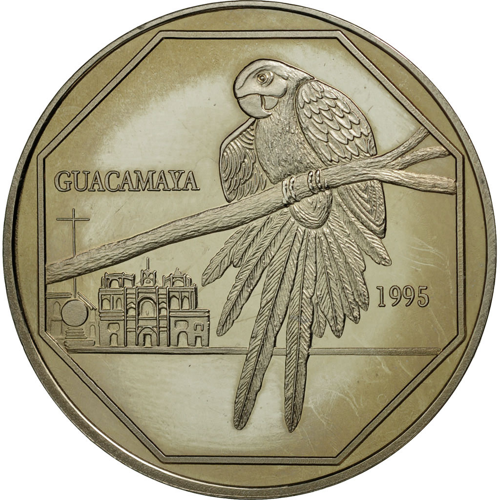 Coin, Guatemala, 50 Quetzales, 1995, Tower, , Copper-nickel, KM:3f.2