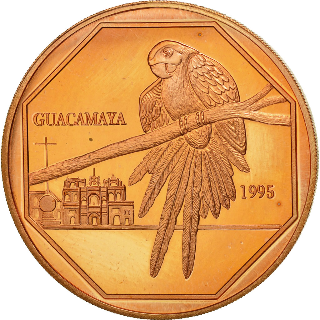 Coin, Guatemala, 50 Quetzales, 1995, Tower, , Copper, KM:3e.1