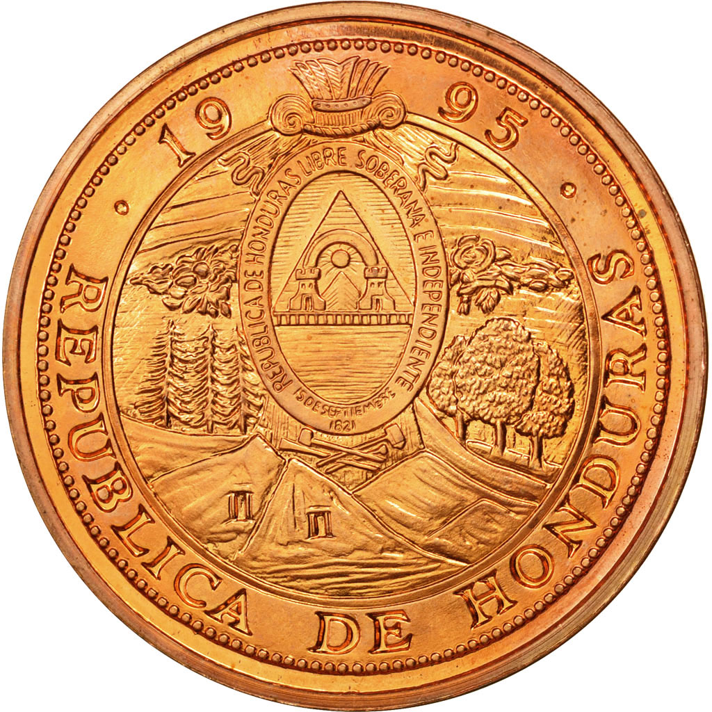 Coin, Honduras, 10 Lempiras, 1995, Tower, , Copper, KM:1e.2