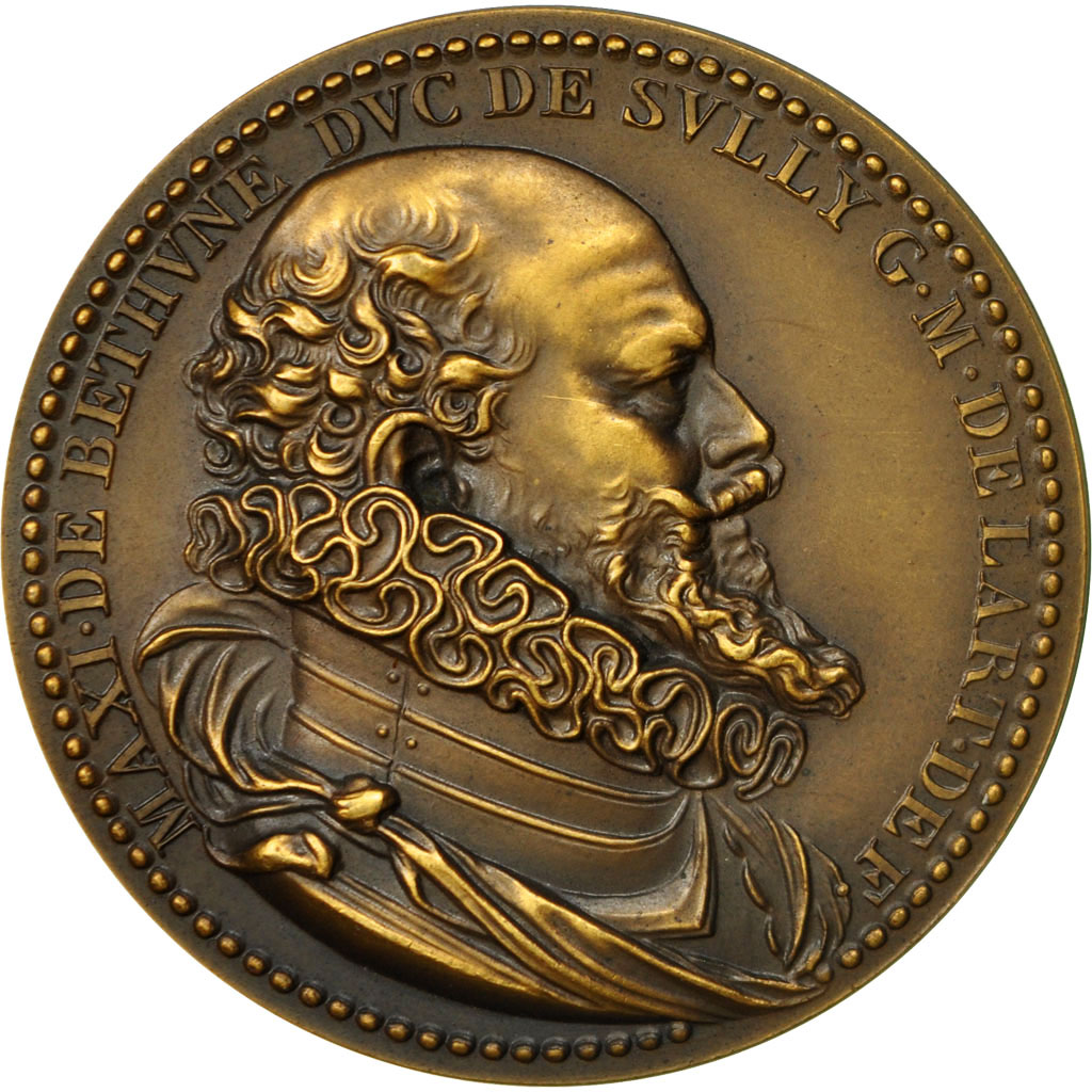 France, Medal, Max. de Béthune Duc de Sully G.M.de Lart.def, , Bronze