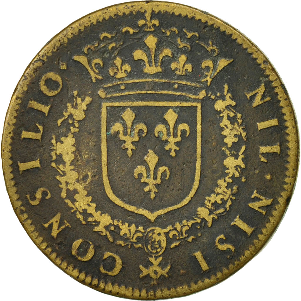 France, Token, Conseil du Roi, Louis XV, , Brass, Feuardent:237 var.au