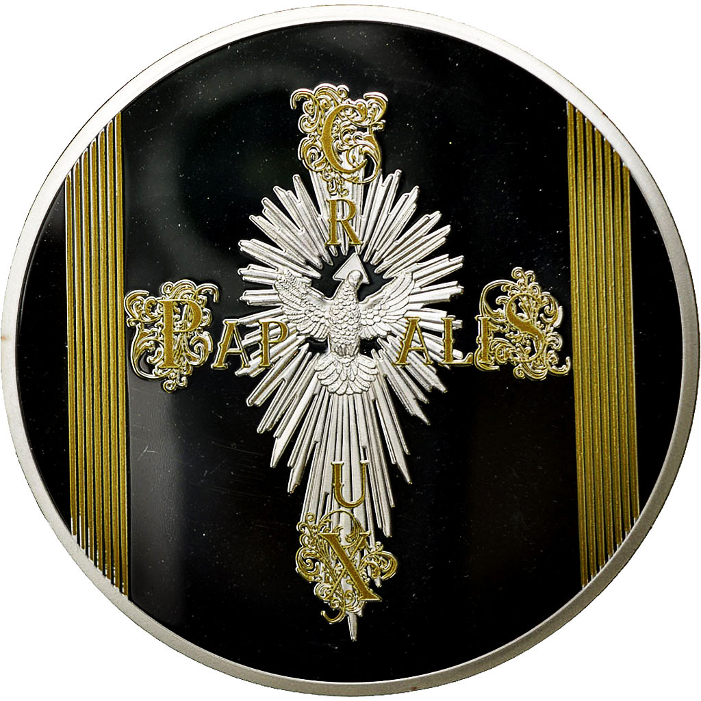 France, Medal, Le Pape François, , Copper Plated Silver