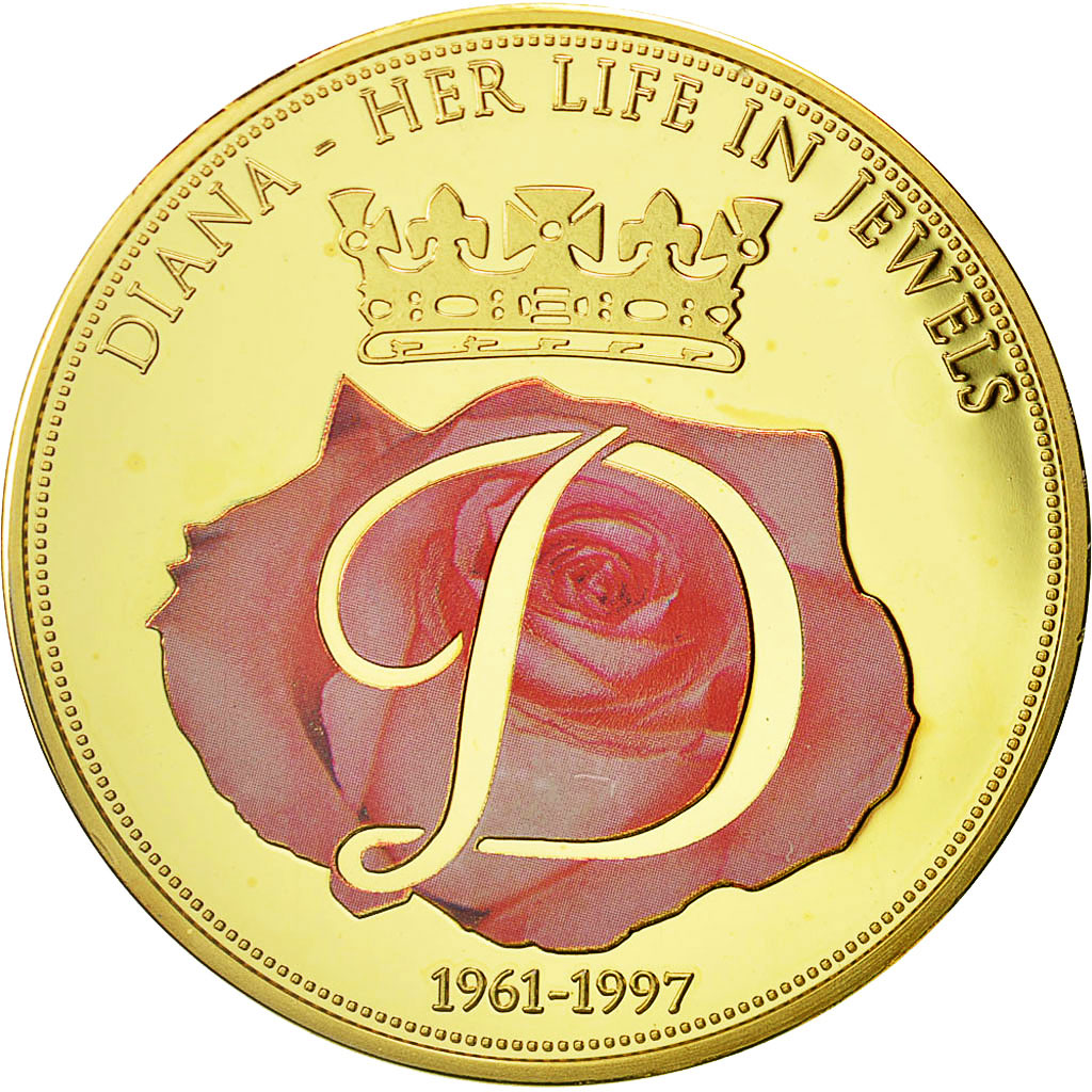 France, Medal, La Princesse Diana, The Engagement Ring, , Copper Plated