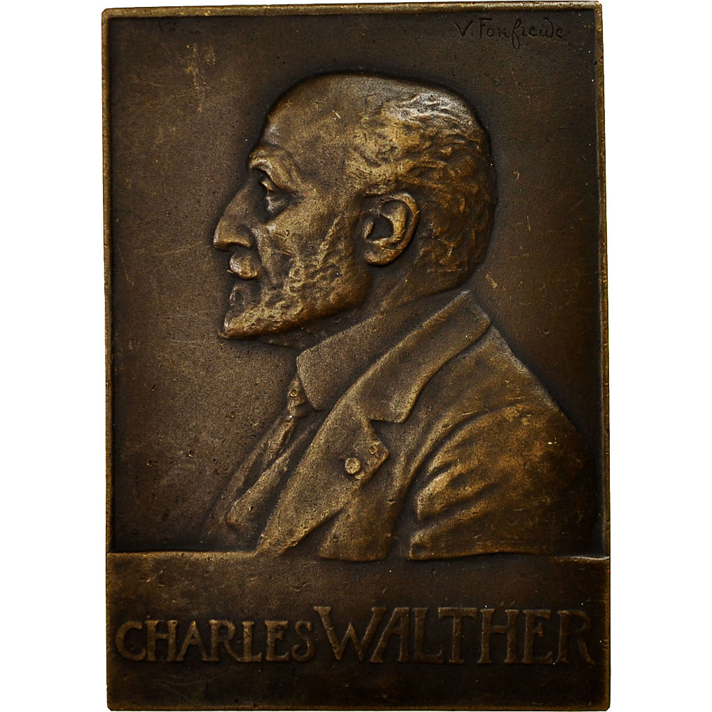 France, Medal, Professeur Ch.Walther, La Pitié, Fonfreide, , Bronze