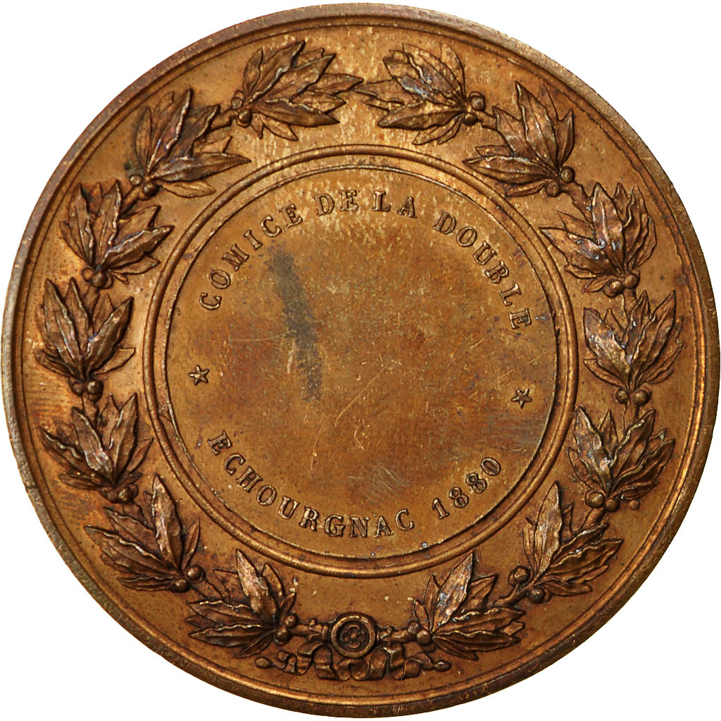 France, Medal, Comices de la Double Echourgnac, 1880, Lagrange, 