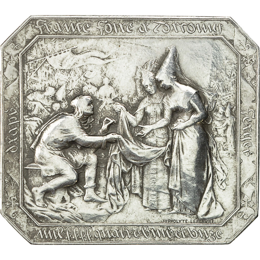 Frankrijk, Medal, Chambre de Commerce de Tourcoing, Lefebvre, PR, Zilver