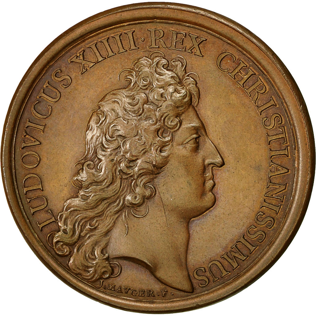 France, Medal, Louis XIV, La Clémence du Roi, 1666, Mauger, , Bronze