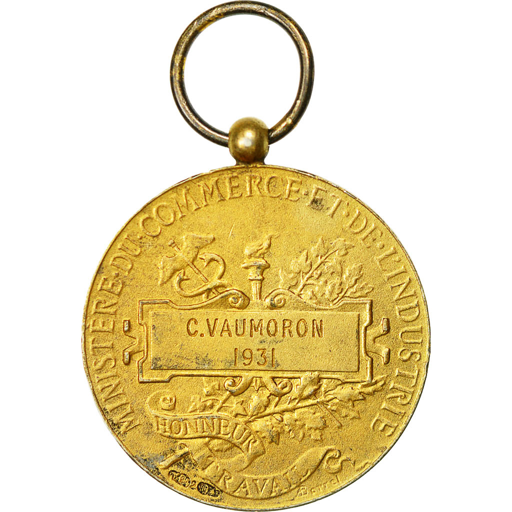 France, Medal, Ministère du Commerce et de l'Industrie, 1931, Borrel