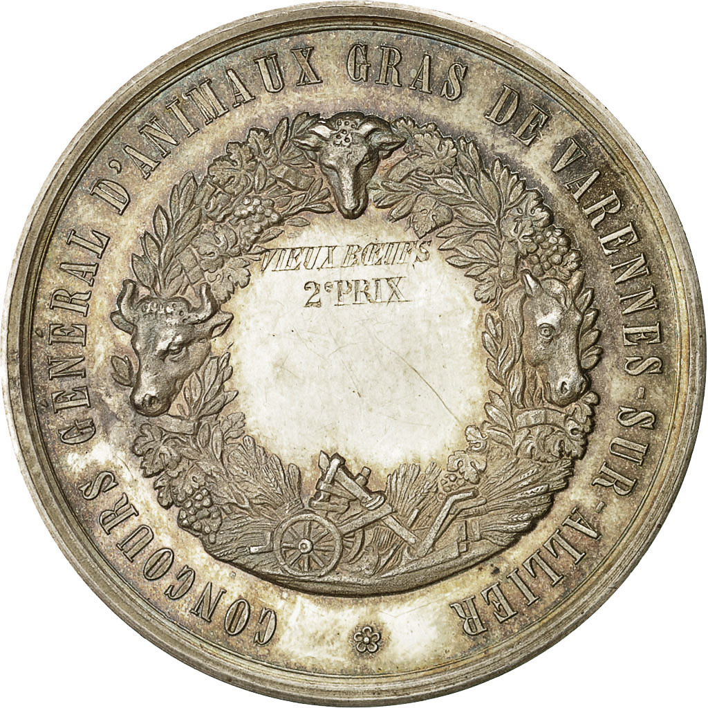 France, Medal, Concours Général d'Animaux Gras de Varennes, , Silver