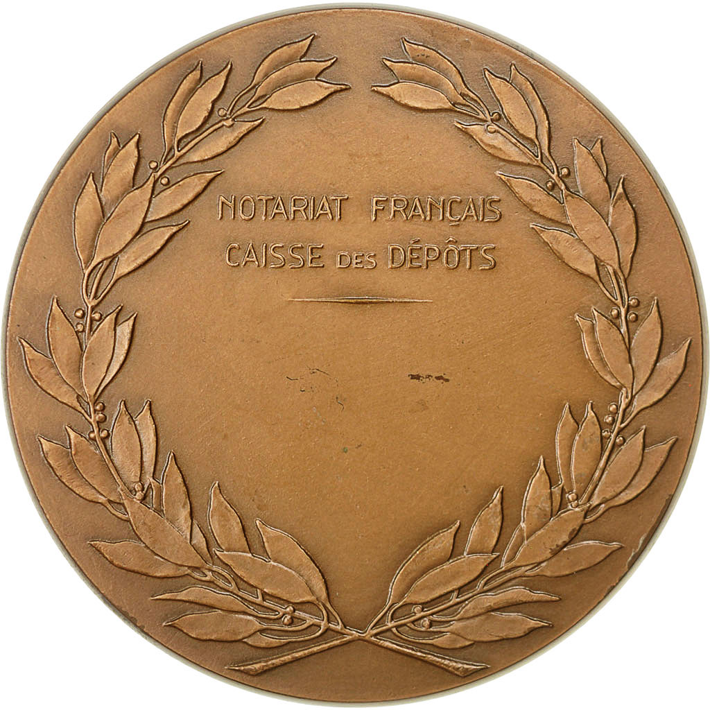 France, Medal, Notariat Français, Caisse des Dépots, Loisel, 1976, Mérelle