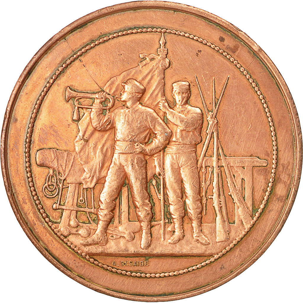 France, Medal, Concours de Tir, Vincennes, Desaide, , Copper