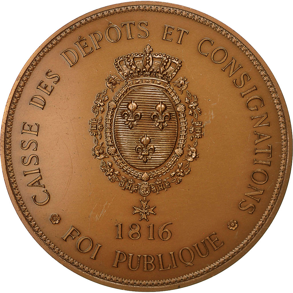France, Medal, Caisse des dépôts et Consignations, Foi Publique, 1983