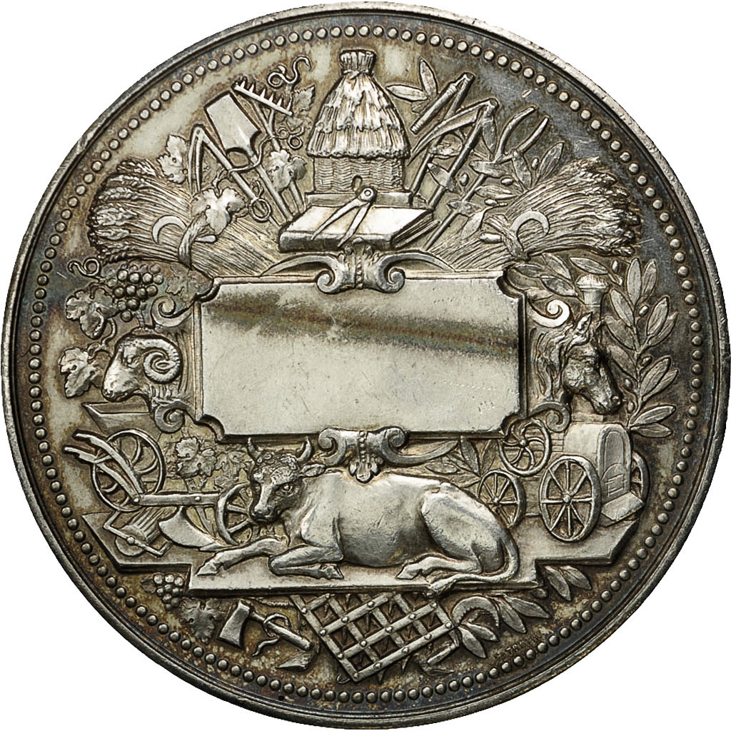 Frankrijk, Medal, Société des agriculteurs de France, Trotin, PR+, Zilver