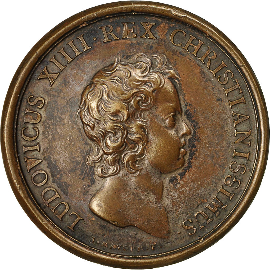 France, Medal, Louis XIV, Prise de Gravelines, 1644, Mauger, , Bronze