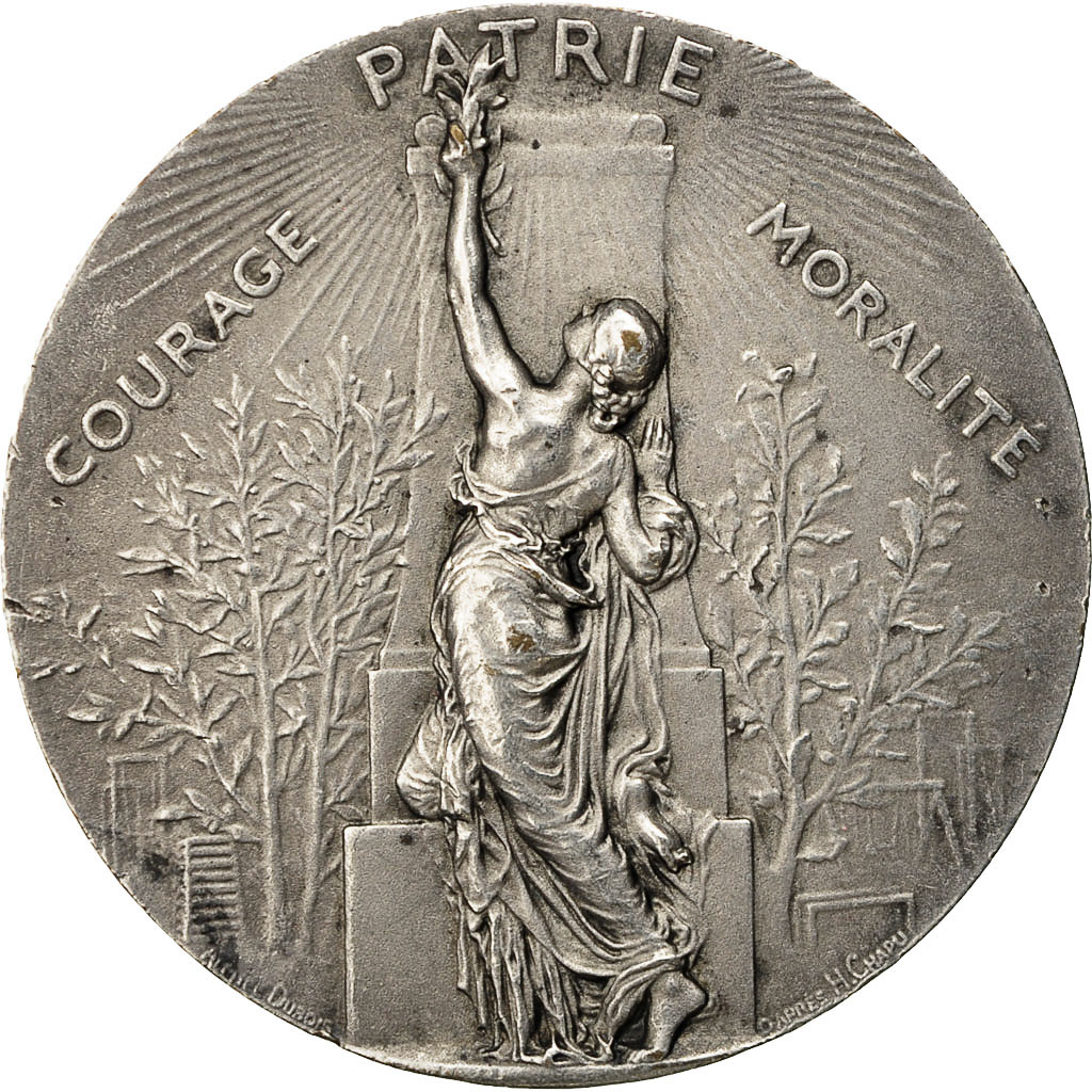 France, Medal, Union des sociétés de gymnastique de France, Chapu, 