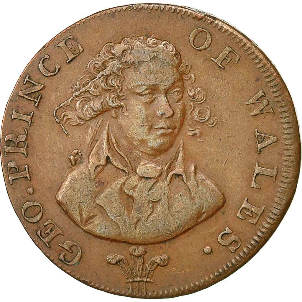 United Kingdom , Token, Geo. Prince of Wales, Half Penny, London, 1744