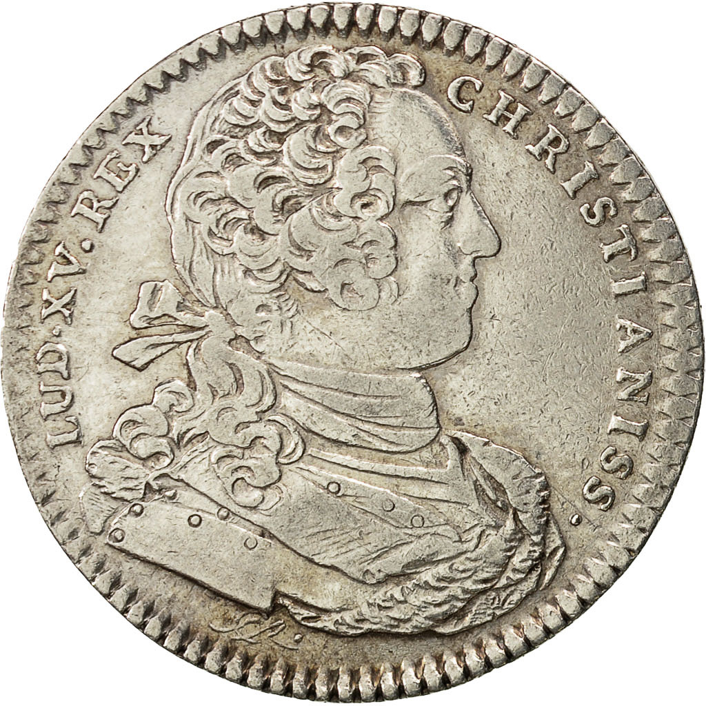 France, Token, Louis XV, Parties et Revenus Casuels, 1733, , Silver