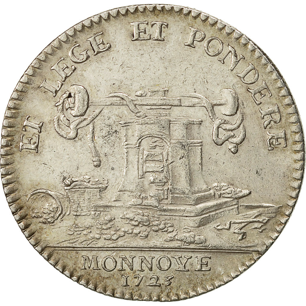 France, Token, Louis XV, Monnaie de Paris, 1723, , Silver