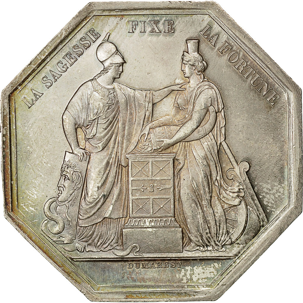 France, Medal, Banque de France, 1800, Dumarest, , Silver