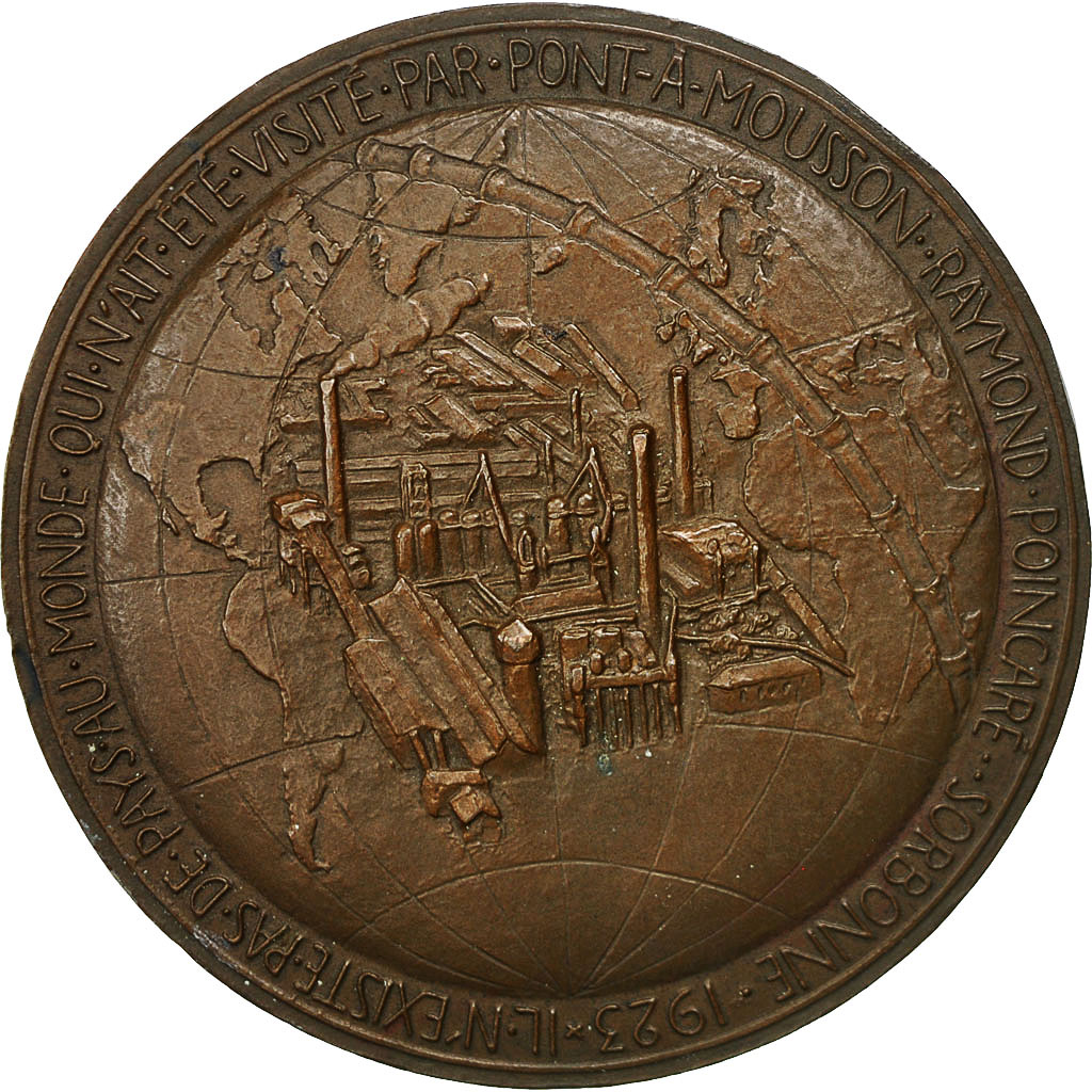 France, Medal, Centenaire de la Fondation de Pont-à-Mousson, 1923, Dropsy