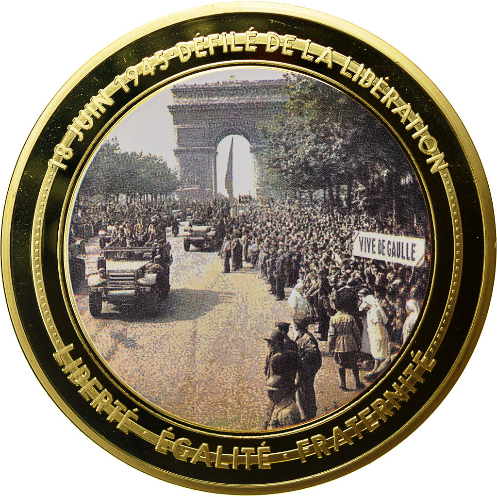 France, Medal, Seconde Guerre Mondiale, Défilé de la Libération du 18 Juin
