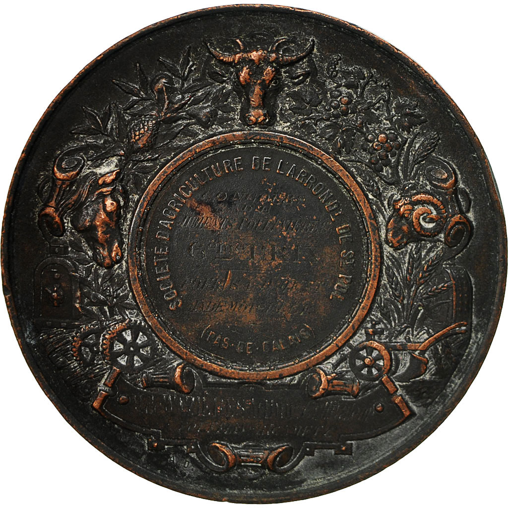 France, Medal, Marianne, Société d'Agriculture de Saint pol, Desaide