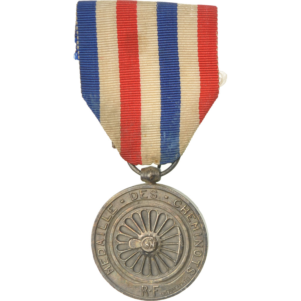 France, Médaille des cheminots, Medal, 1946, Very Good Quality, Favre-Bertin