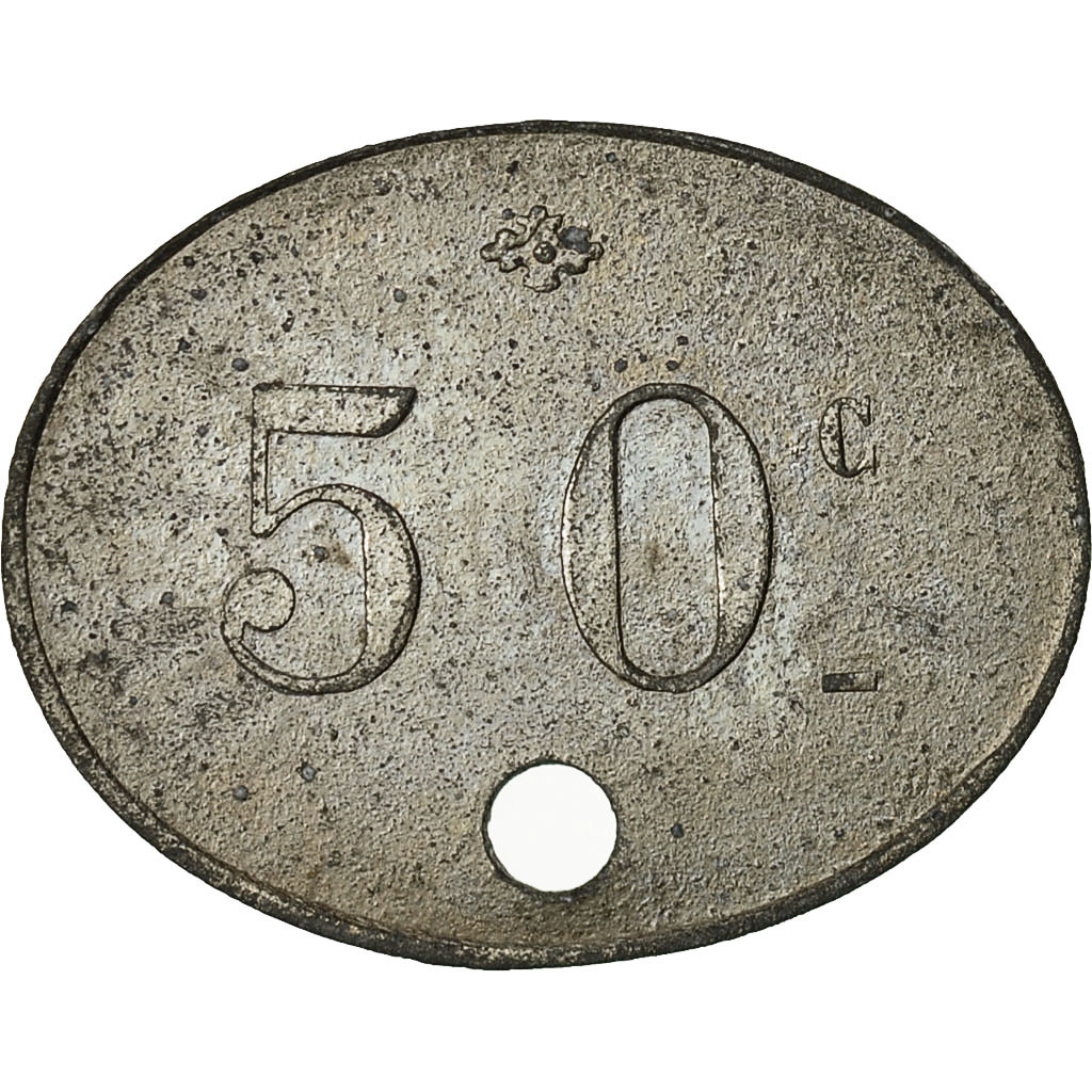 Algeria, Mines de Taghit, 50 Centimes, n.d., , Zinc