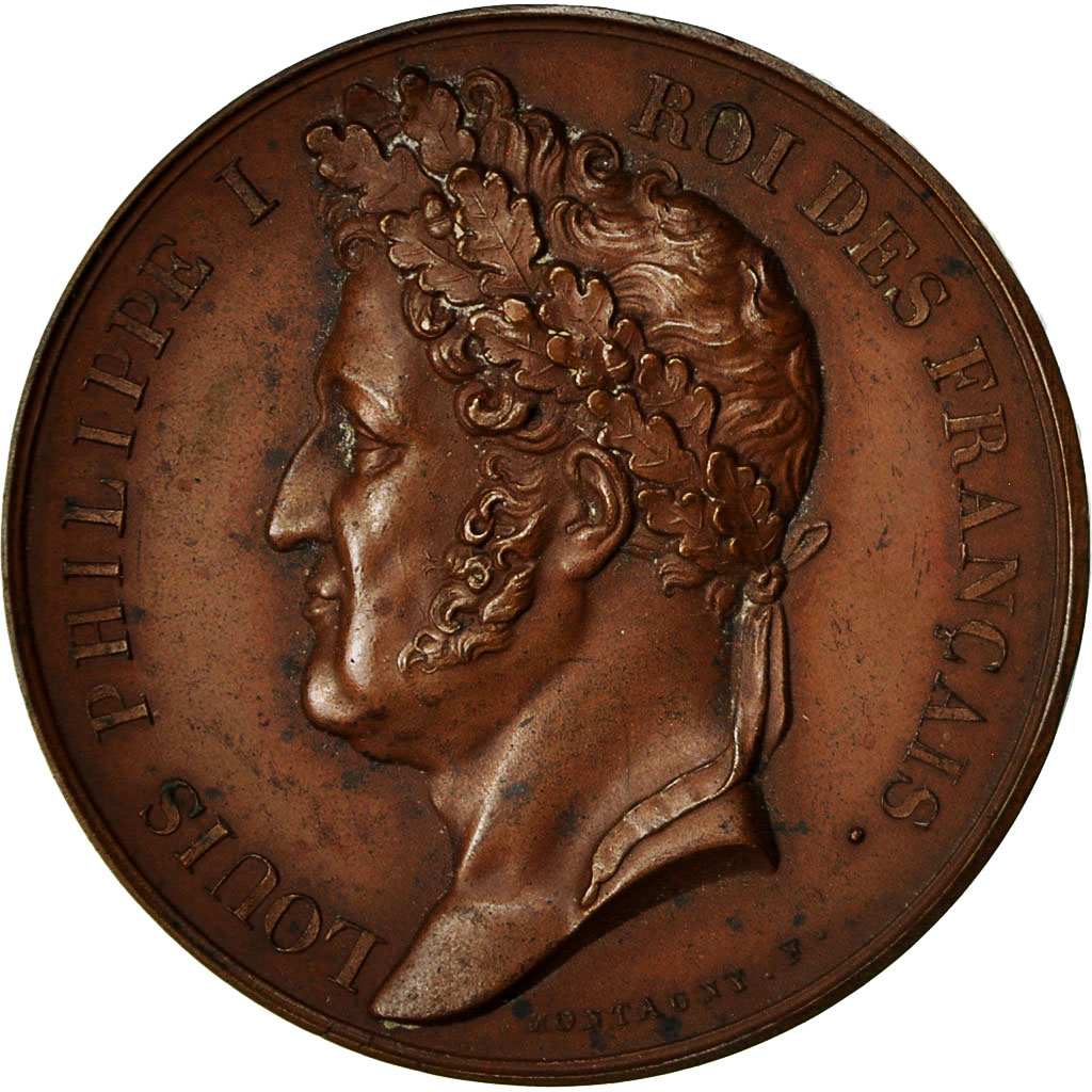 France, Medal, Louis Philippe Ier, Rétablissement de la Statue de Napoléon
